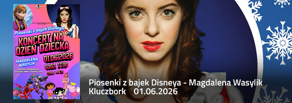 Baner reklamowy: Piosenki z bajek Disneya - Magdalena Wasylik