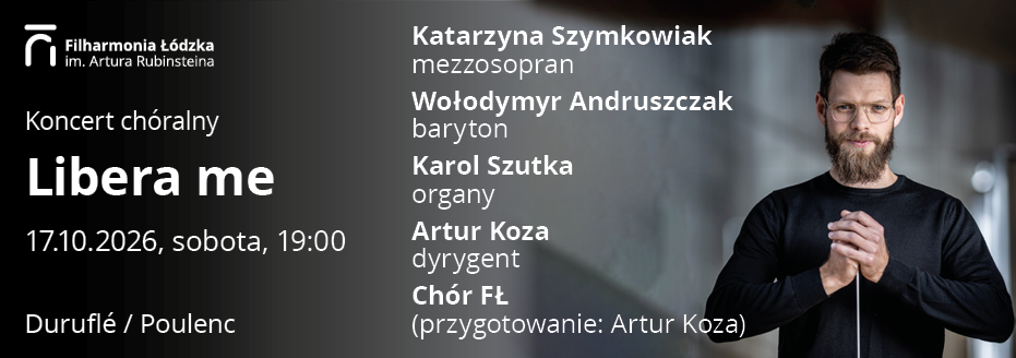 Baner reklamowy: Filharmonia Łódzka im. A Rubinsteina