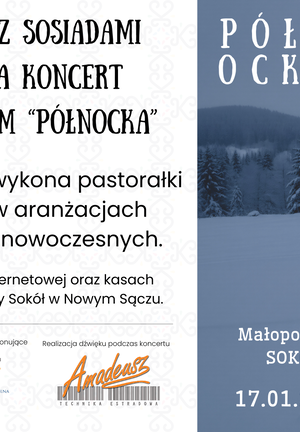 Grafika reklamowa, plakat wydarzenia.