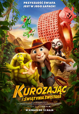 Grafika reklamowa do filmu Kurozając i świątynia Świstaka.