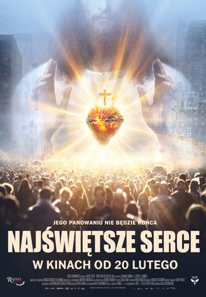 Grafika reklamowa przedstawiająca plakat do filmu Najświętsze serce.