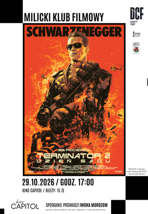 Grafika reklamowa do filmu Terminator 2. Dzień sądu.