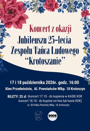 Plakat koncertu