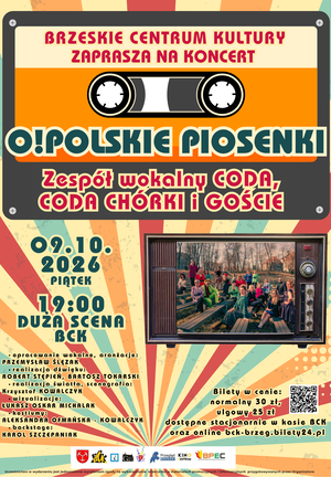 O!Polskie Piosenki - plakat koncertu.