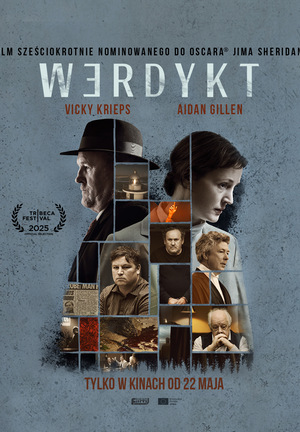 Kolorowy plakat. Kolaż zdjęć różnych osób, ułożony na tle dwóch sylwetek - starszego mężczyzny i kobiety