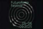Grafika reklamowa Futurofonia festiwal muzyczny Opery bałtyckiej w Gdańsku