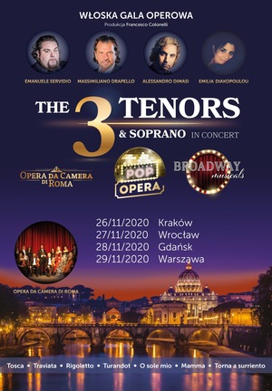 THE 3 TENORS & SOPRANO – WIECZÓR Z WŁOSKIM AKCENTEM