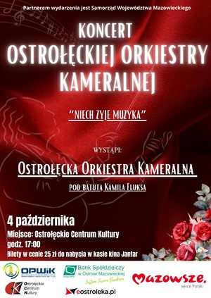 „Niech żyje Muzyka!” – koncert Ostrołęckiej Orkiestry Kameralnej