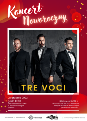 KONCERT NOWOROCZNY - TRE VOCI