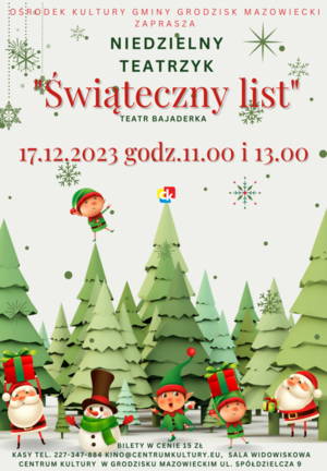 Niedzielny teatrzyk - "Świąteczny list"