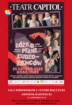 Łóżko pełne cudzoziemców