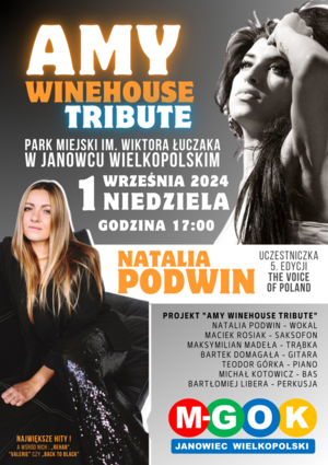 Koncert - AMY WINEHOUSE tribute - Natalia Podwin z zespołem