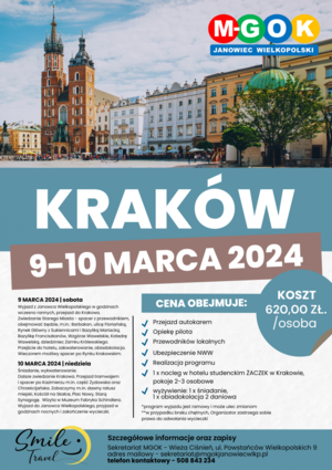 KRAKÓW - wycieczka zorganizowana