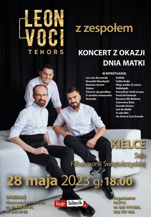 LeonVoci Tenors z zespołem - KONCERT Z OKAZJI DNIA MATKI