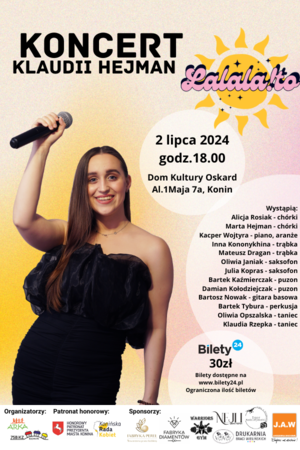 Lalala!to koncert Klaudii Hejman