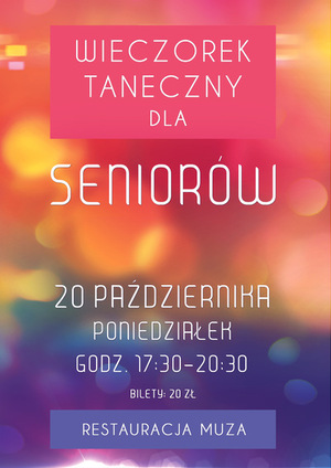 Wieczorek Taneczny dla Seniorów