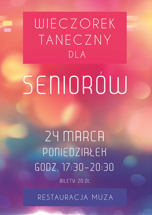 Wieczorek Taneczny dla Seniorów