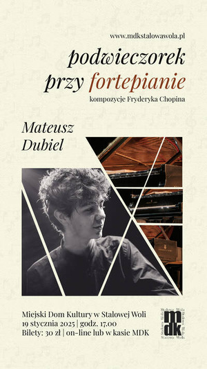Podwieczorek przy fortepianie – Mateusz Dubiel
