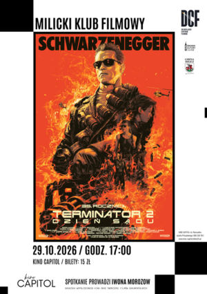 Grafika reklamowa do filmu Terminator 2. Dzień sądu.
