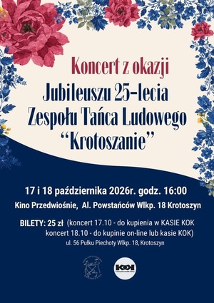 Plakat koncertu