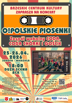 O!Polskie Piosenki - plakat koncertu.