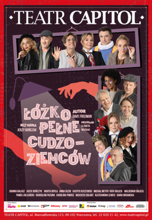 Łóżko pełne cudzoziemców - plakat