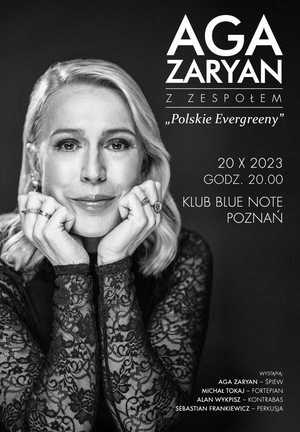 Koncert: Koncert Agi Zaryan z zespołem &quot;Polskie Evergreeny&quot; - 2023-10-20 20:00 - Poznań