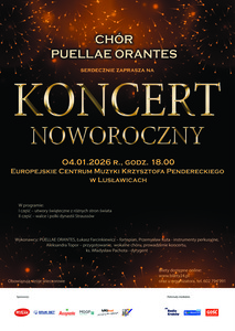 Plakat zawiera informacje na temat koncertu. Te same, które można przeczytać w treści wpisu.