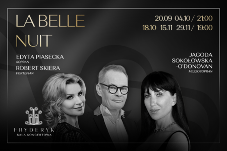 Bilety na wydarzenie - KONCERT PRZY ŚWIECACH - LA BELLE NUIT | JAGODA SOKOŁOWSKA O'DONOVAN | EDYTA PIASECKA, Warszawa