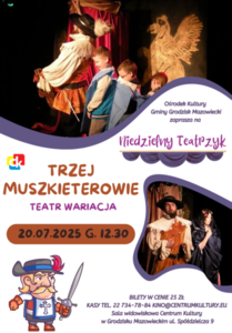 Bilety na wydarzenie - Niedzielny teatrzyk - "Trzej Muszkieterowie", Grodzisk Mazowiecki