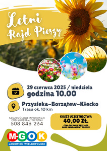 Bilety na wydarzenie - LETNI RAJD PIESZY, Janowiec Wielkopolski