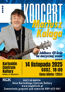 Bilety na wydarzenie - Mariusz Kalaga, Kartuzy