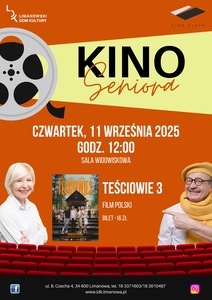 Bilety na wydarzenie - Kino Seniora - Teściowie 3, Limanowa