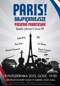Bilety na wydarzenie - Paris! Najpiękniejsze piosenki francuskie - Natalia Lubrano z zespołem, Lubin