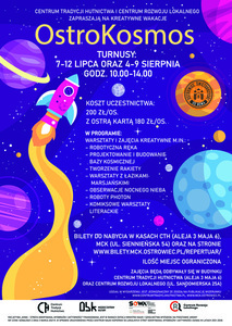 Bilety na wydarzenie - Półkolonia OstroKosmos - turnus 4-9 sierpnia, Ostrowiec Świętokrzyski