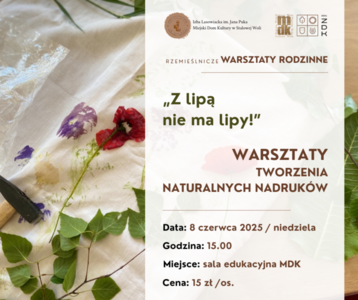Bilety na wydarzenie - Rzemieślnicze Warsztaty Rodzinne - tworzenia naturalnych nadruków, Stalowa Wola