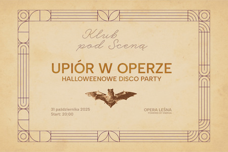 Bilety na wydarzenie - UPIÓR W OPERZE - HALLOWEENOWE DISCO PARTY, Sopot