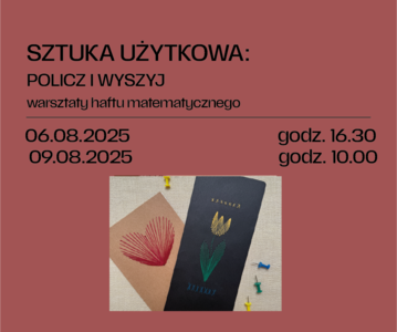 Bilety na wydarzenie - Sztuka użytkowa: POLICZ I WYSZYJ – warsztaty haftu matematycznego, Toruń