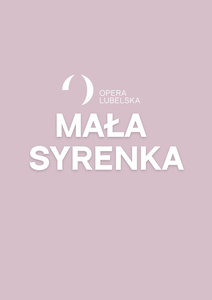 Tytuł spektaklu na różowym tle