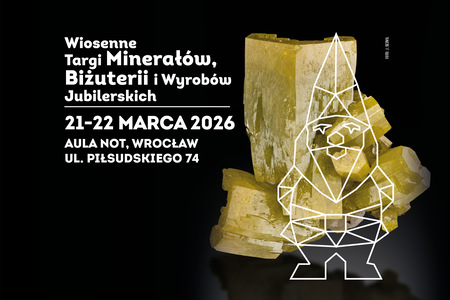 Grafika reklamowa - Wiosenne Targi Minerałów, Biżuterii i Wyrobów Jubilerskich we Wrocławiu