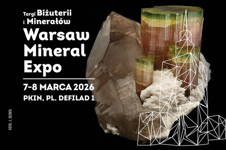 Grafika reklamowa - Warsaw Mineral Expo 2026 - Targi Biżuterii i Minerałów