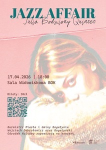 Grafika reklamowa Jazz Affair - Julia Bodziony Quintet