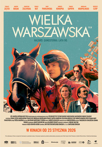 Grafika reklamowa przedstawiająca plakat do filmu Wielka Warszawska.
