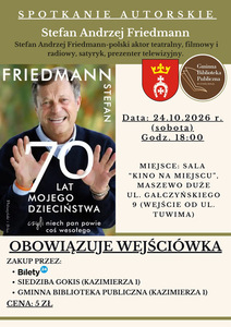 Stefan Friedmann – spotkanie autorskie