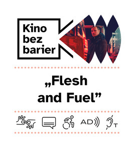 [Kolorowa grafika z napisem Kino bez barier. Ikony dostępności: tłumaczenie na PJM, napisy, dostępność dla osób na wózku, audiodeskrypcja, pętla indukcyjna.]
