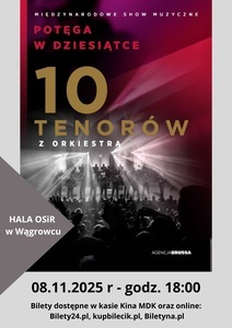 Bilety na wydarzenie - 10 Tenorów – Potęga w 10 , Wągrowiec