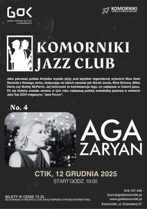 Bilety na wydarzenie - Komorniki Jazz Club no. 4 Aga Zaryan, Komorniki