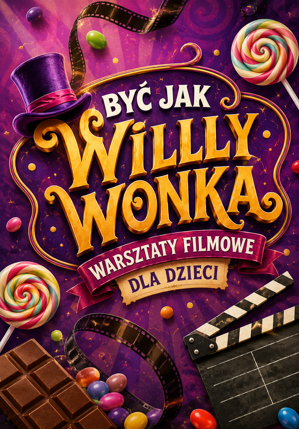 Być jak Willy Wonka: warsztaty filmowe dla dzieci