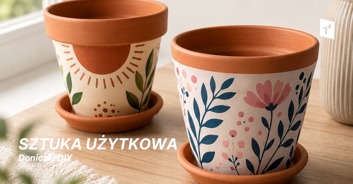 Sztuka użytkowa: Letni rozkwit – Doniczki DIY