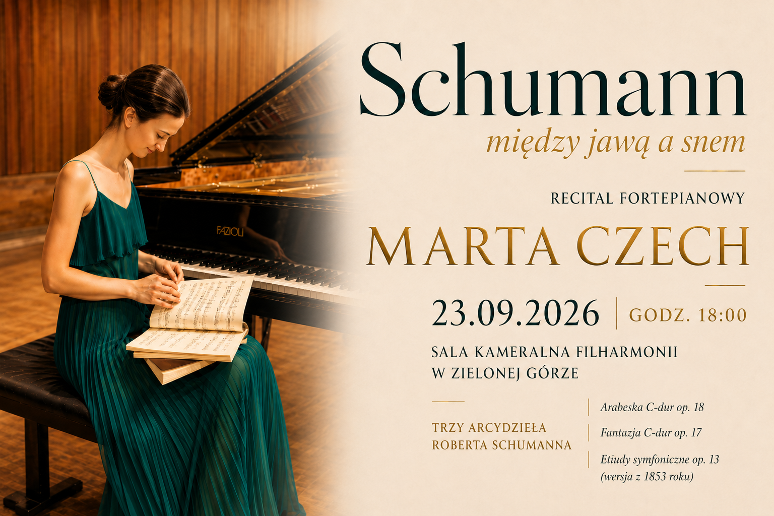 Schumann - Between Waking and Dream — Filharmonia Zielonogórska im. Tadeusza Bairda, Zielona Góra